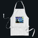 Van Gogh Starry Night Fine Art Schürze<br><div class="desc">Starry Night,  schöne Kunst von Vincent van Gogh.</div>