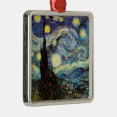 Van Gogh Starry Night Fine Art Silbernes Ornament (Rechts)