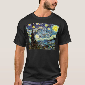 Van Gogh Starry Night Fine Art T-Shirt