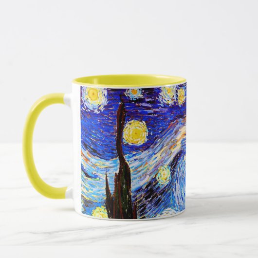 Van Gogh Starry Night Fine Art Tasse (Links)