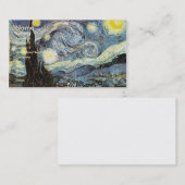 Van Gogh Starry Night Fine Art Visitenkarte (Vorne/Hinten)
