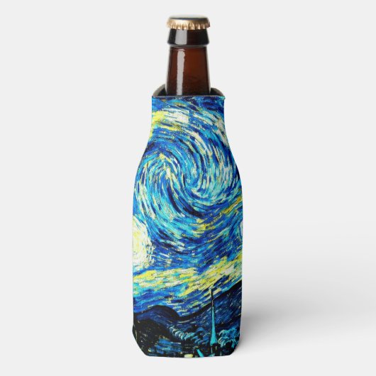 Van Gogh - Starry Night Flaschenkühler (Flaschenvorderseite)