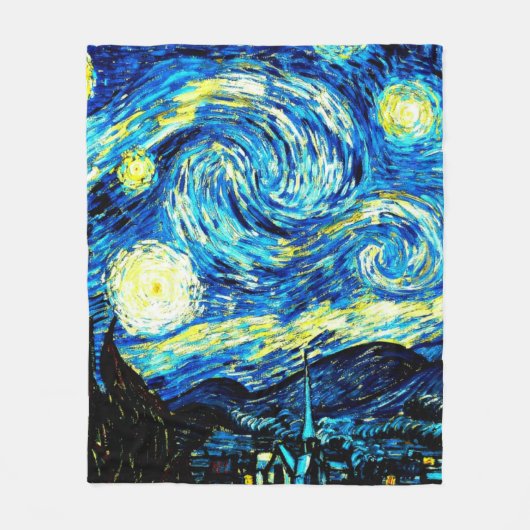 Van Gogh - Starry Night Fleecedecke (Vorderseite)