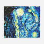 Van Gogh - Starry Night Fleecedecke (Vorderseite (Horizontal))