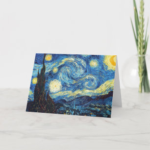 Van Gogh Starry Night Folded Grußkarte Karte