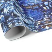 Van Gogh - Starry Night Frohe Weihnachten Geschenkpapier (Rolleneckpunkt)