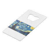van gogh Starry night Geldbeutel Flaschenöffner (Rückseite Schrägansicht)
