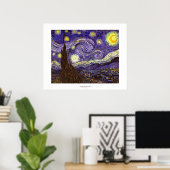 Van Gogh Starry Night Gemälde des Künstlers Vincen Poster (Heimbüro)