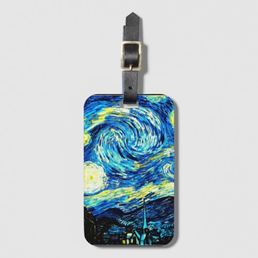 Van Gogh - Starry Night Gepäckanhänger (Vorderseite Vertikal)