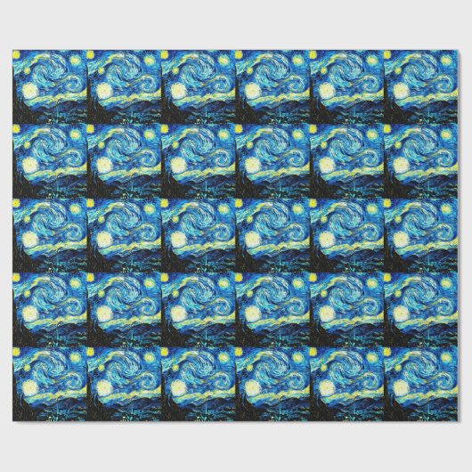 Van Gogh - Starry Night Geschenkpapier (Flach)