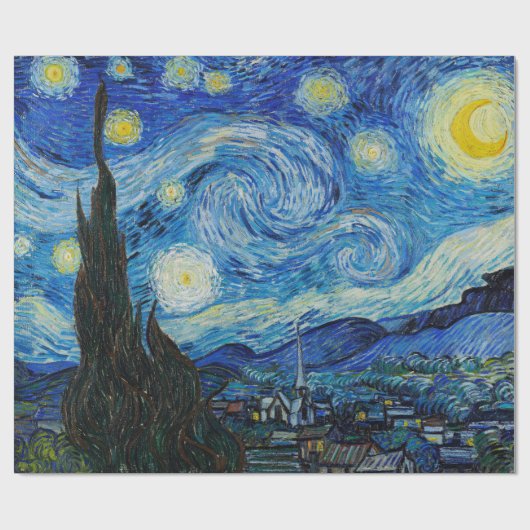 Van Gogh Starry Night Geschenkpapier (Flach)