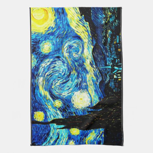 Van Gogh - Starry Night Geschirrtuch (Vertikal)