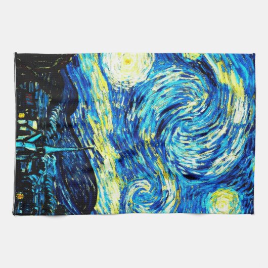 Van Gogh - Starry Night Geschirrtuch (Horizontal)