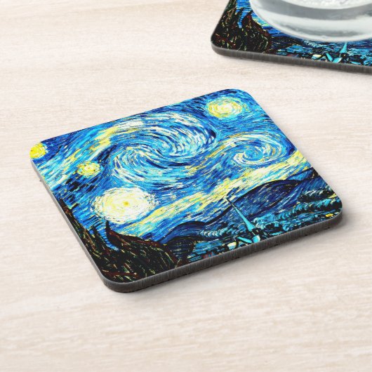 Van Gogh, Starry Night Getränkeuntersetzer (Linke Seite)