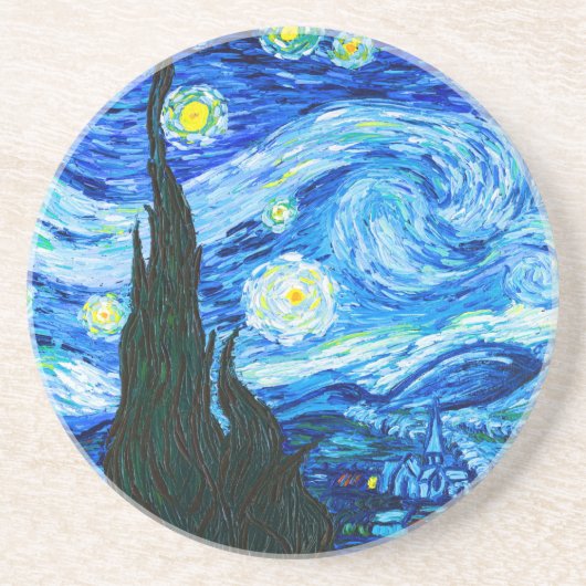 Van Gogh Starry Night Getränkeuntersetzer (Vorne)