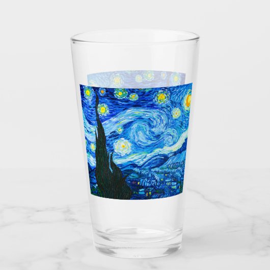 Van Gogh Starry Night Glas (Vorderseite)