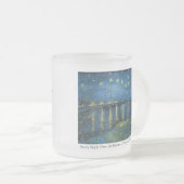 Van Gogh Starry Night Gratitude Artistic Uplifting Mattglastasse (VorderseiteRechts)