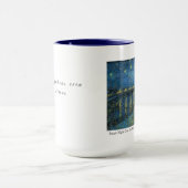 Van Gogh Starry Night Gratitude Artistic Uplifting Tasse (Zentrum)