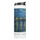 Van Gogh Starry Night Gratitude Artistic Uplifting Thermosbecher (Nach links gedreht)