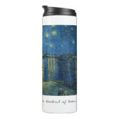 Van Gogh Starry Night Gratitude Artistic Uplifting Thermosbecher (Nach rechts gedreht)