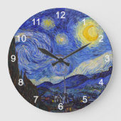 van Gogh , “ Starry Night ” Große Wanduhr (Vorderseite)