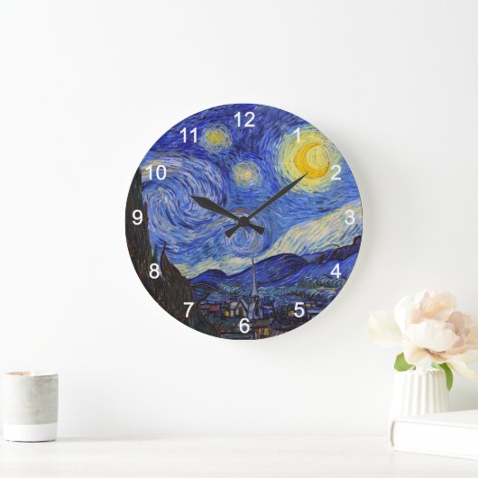 van Gogh , “ Starry Night ” Große Wanduhr (Zuhause)
