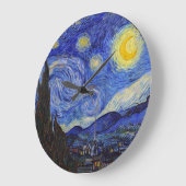 van Gogh , “ Starry Night ” Große Wanduhr (Winkel)
