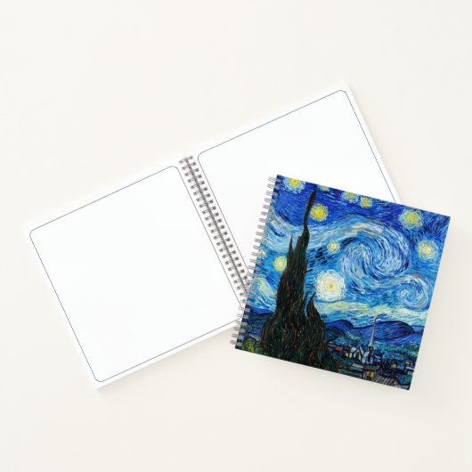 Van Gogh Starry Night Impressionism Art-Notebook Notizblock (Innenseite)