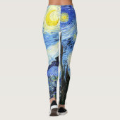 Van Gogh Starry Night Impressionismus Print Leggin Leggings (Rückseite)