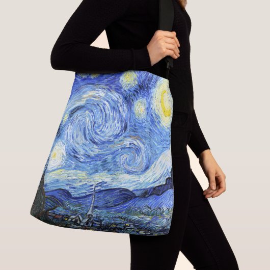 Van Gogh Starry Night Impressionismus Tote Tasche (Von Nahem)