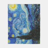 Van Gogh Starry Night. Impressionismus Vintage Kun Fleecedecke (Vorderseite)