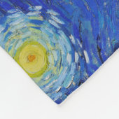 Van Gogh Starry Night. Impressionismus Vintage Kun Fleecedecke (Ecke)