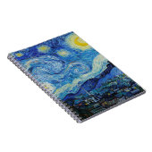 Van Gogh Starry Night. Impressionismus Vintage Kun Notizblock (Rechte Seite)