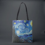 Van Gogh Starry Night. Impressionismus Vintage Kun Tasche<br><div class="desc">Van Gogh "The Starry Night" Tote Tasche.</div>