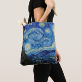 Van Gogh Starry Night. Impressionismus Vintage Kun Tasche (Von Nahem)