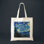 Van Gogh Starry Night. Impressionismus Vintage Kun Tragetasche<br><div class="desc">Van Gogh "The Starry Night" Tote Tasche.</div>