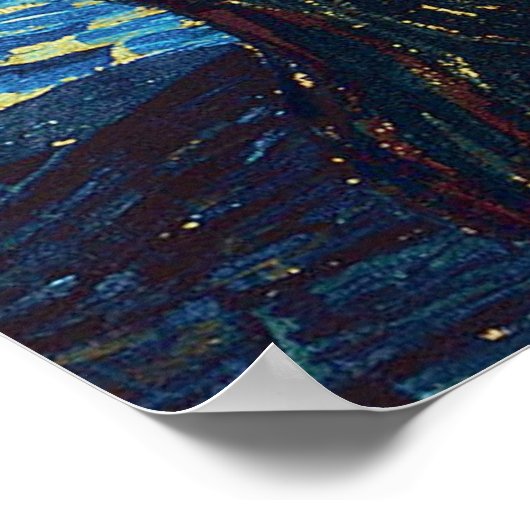 Van Gogh Starry Night Impressionist Malerei Poster (Ecke)