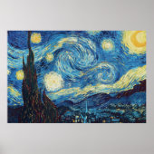 Van Gogh Starry Night Impressionist Malerei Poster (Vorne)