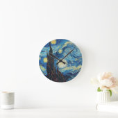 Van Gogh Starry Night Impressionist Malerei Runde Wanduhr (Zuhause)