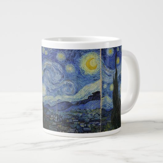 Van Gogh Starry Night Jumbo-Tasse (Vorderseite Rechts)