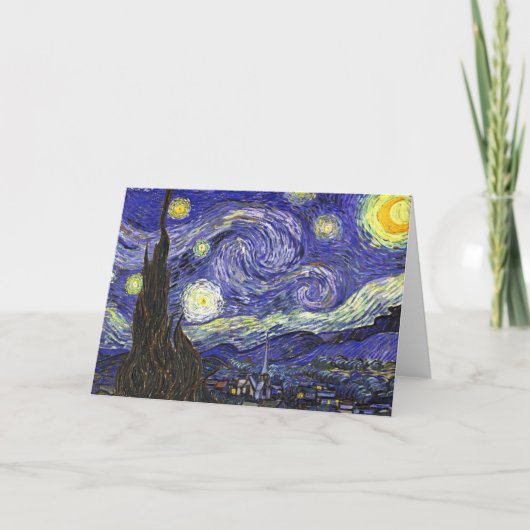 Van Gogh Starry Night Karte (Vorderseite)