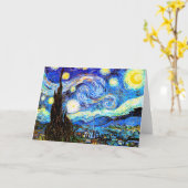 Van Gogh Starry Night Karte (Gelbe Blume)