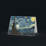 Van Gogh Starry Night Karte<br><div class="desc">Vincent Van Gogh berühmte sternenförmige Nacht</div>