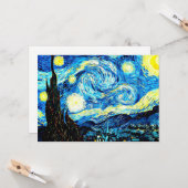 Van Gogh - Starry Night Karte (Vorderseite/Rückseite Beispiel)
