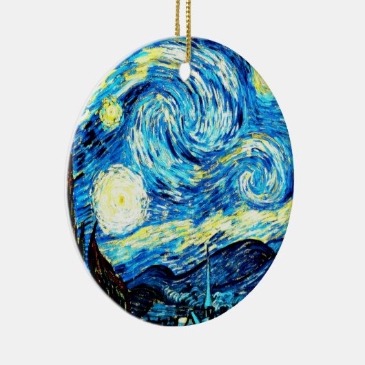Van Gogh, Starry Night Keramik Ornament (Rechts)