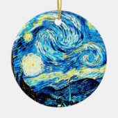 Van Gogh, Starry Night Keramik Ornament (Vorne)