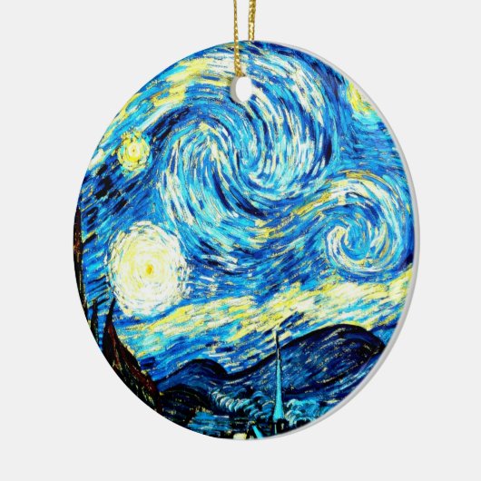 Van Gogh, Starry Night Keramik Ornament (Links)