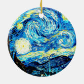 Van Gogh, Starry Night Keramik Ornament (Hinten)