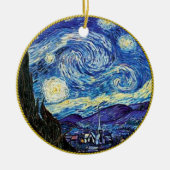 Van Gogh, Starry Night Keramik Ornament (Vorne)