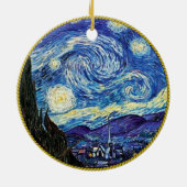 Van Gogh, Starry Night Keramik Ornament (Hinten)